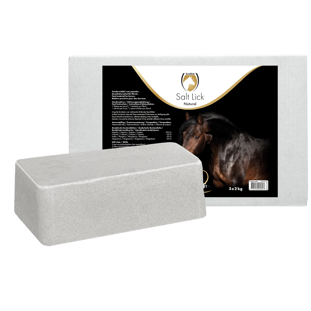Excellent Horse Salt Lick Naturel 3 x 2 kg