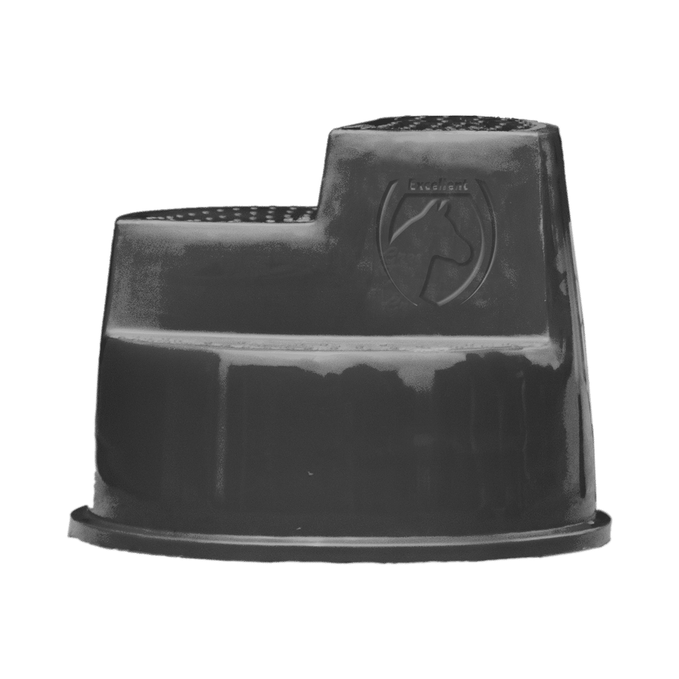 Excellent Horse Opstaphulp 3 Treden Zwart